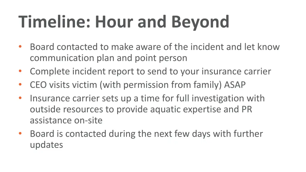 timeline hour and beyond