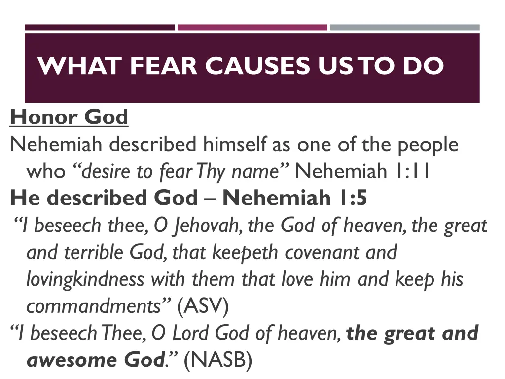 what fear causes us to do 3