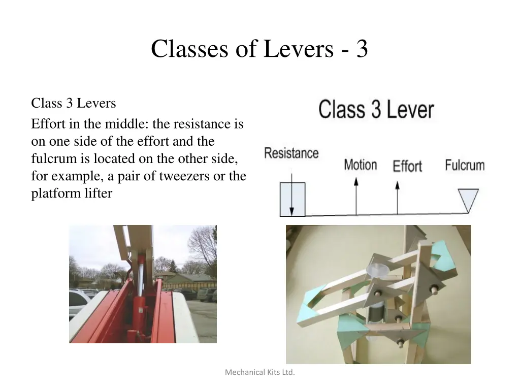 classes of levers 3