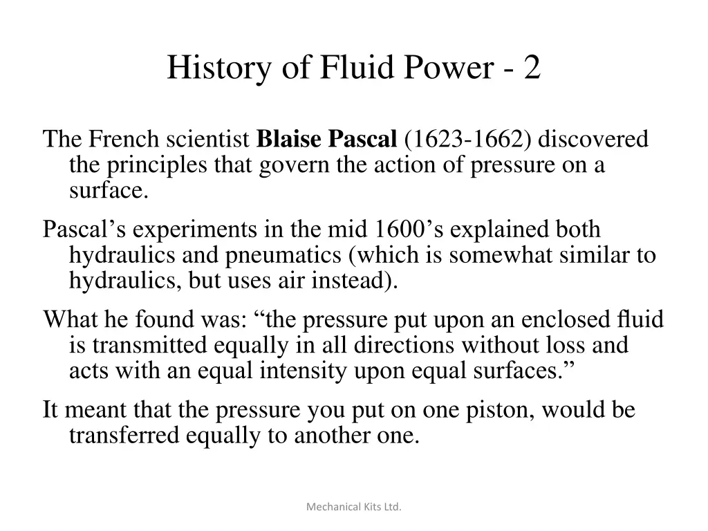 history of fluid power 2