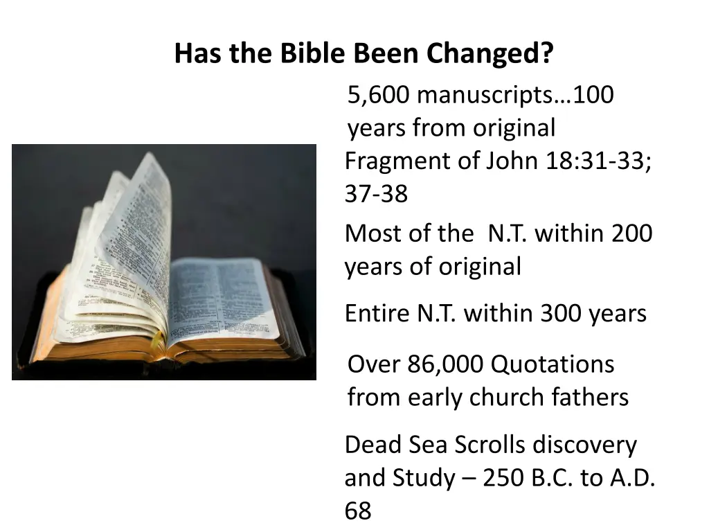 has the bible been changed 5 600 manuscripts