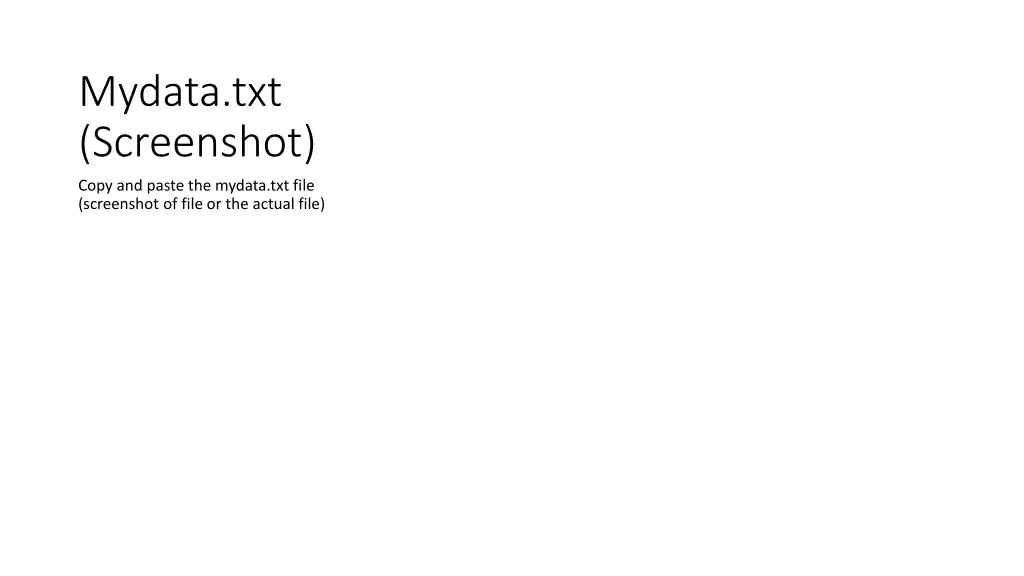 mydata txt screenshot