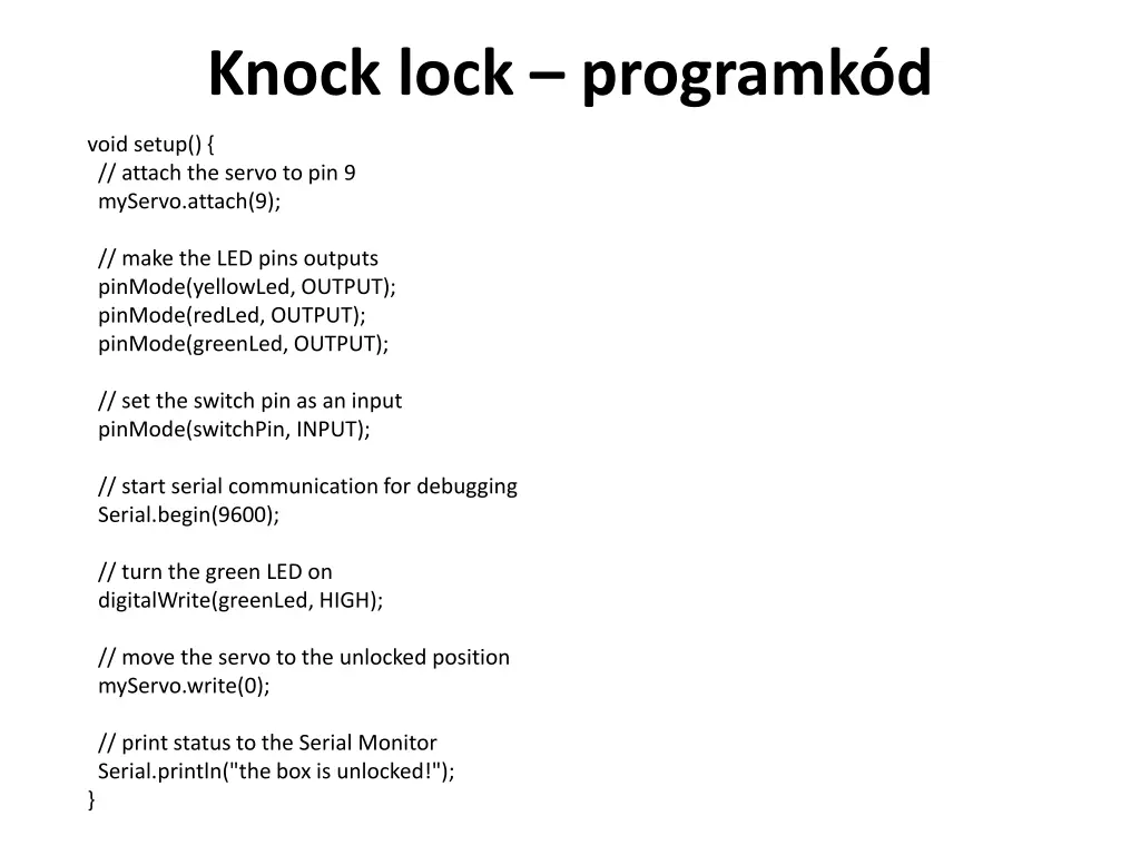 knock lock programk d 1