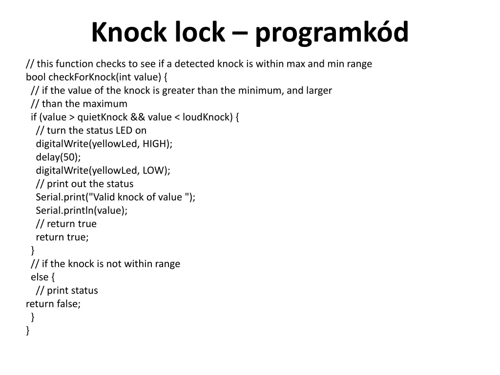 knock lock programk d 4