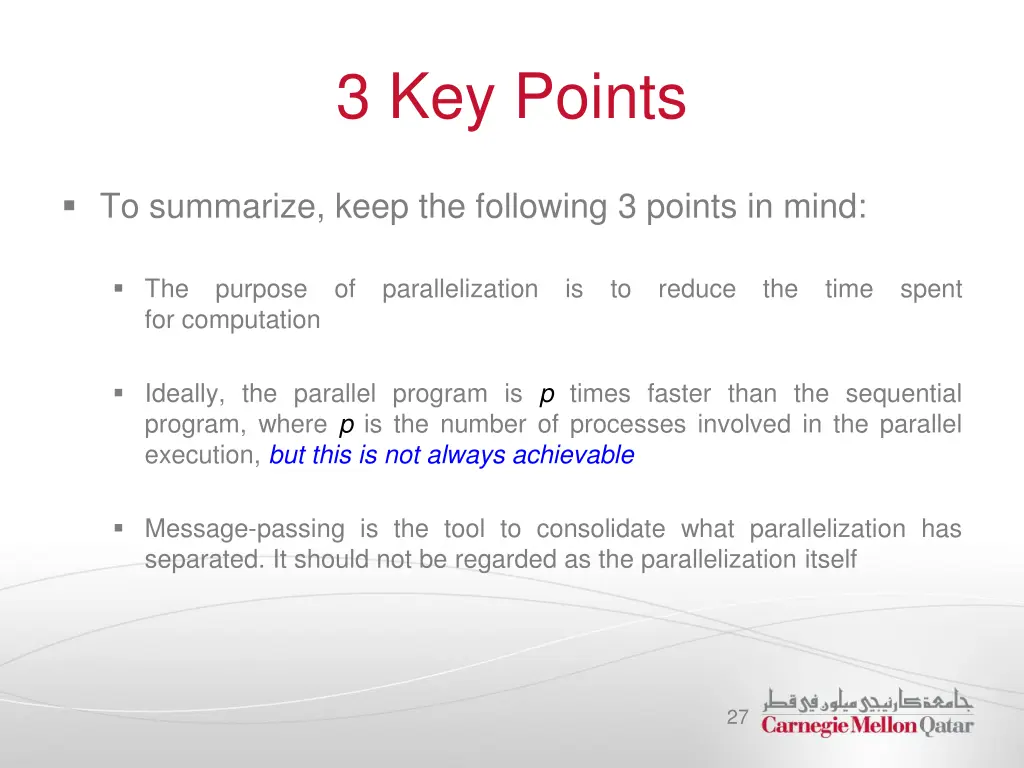 3 key points