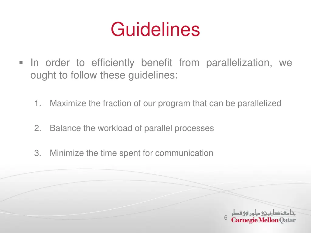 guidelines