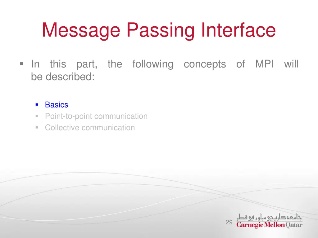 message passing interface