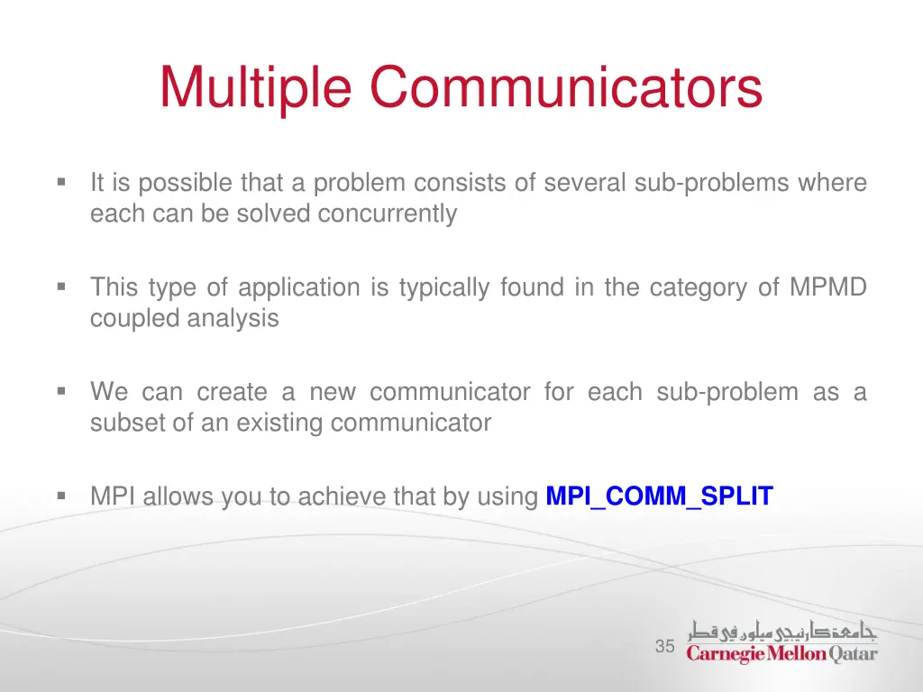 multiple communicators