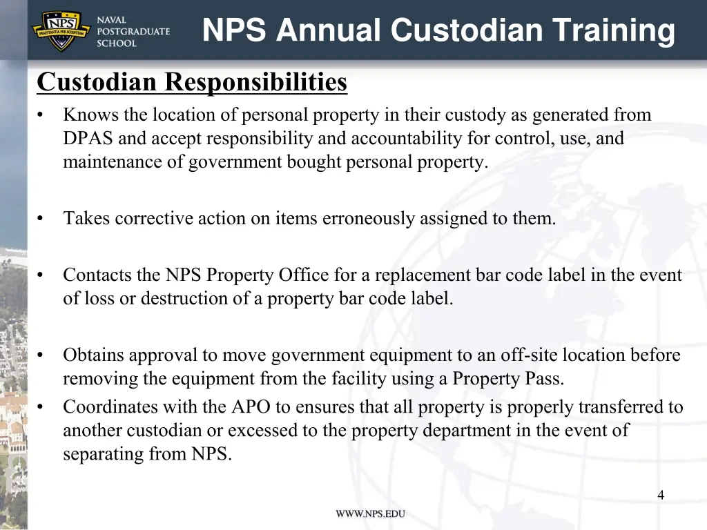 nps annual custodian training 3