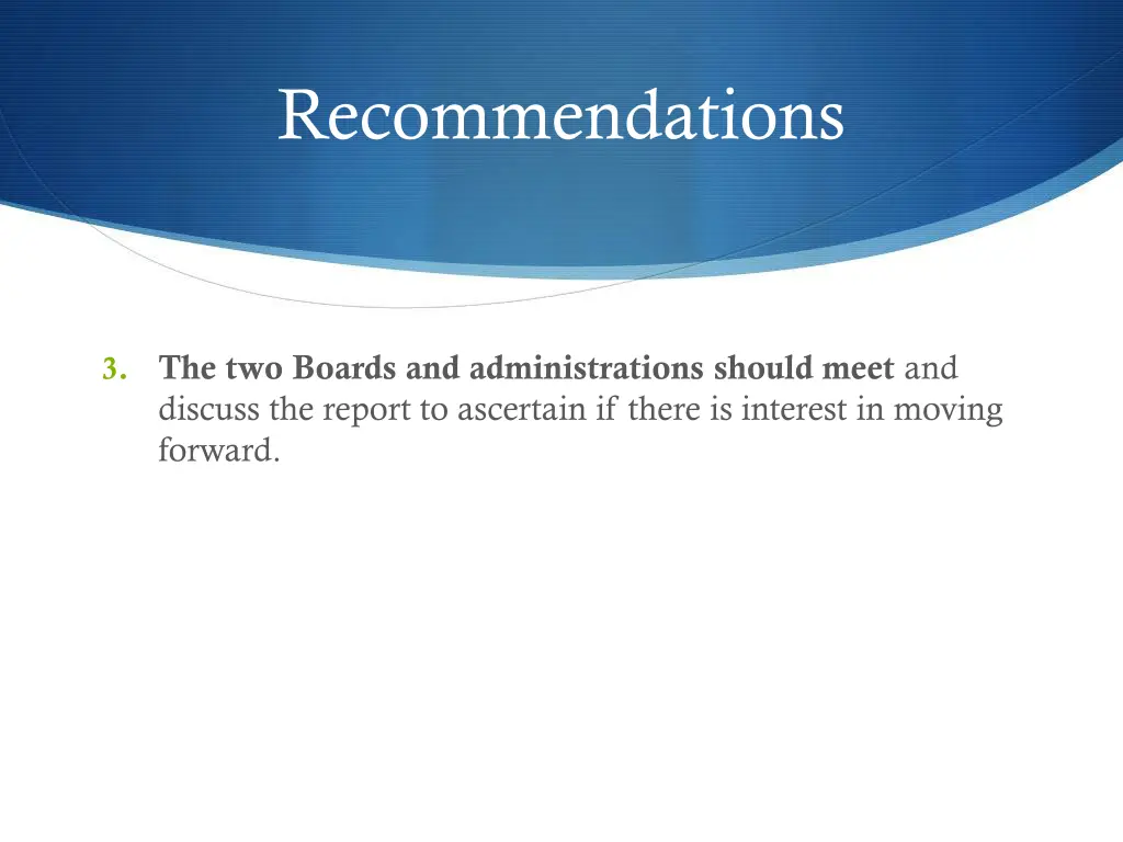 recommendations 2
