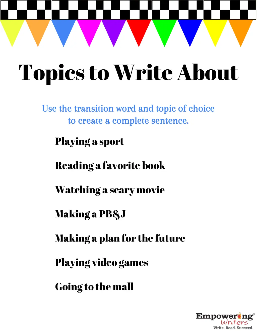 topics to write about 4