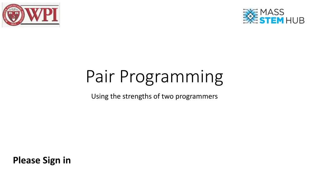 pair programming