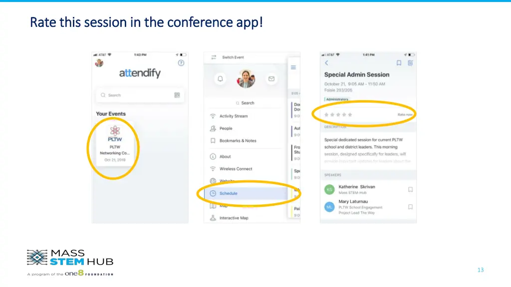 rate this session in the conference app rate this