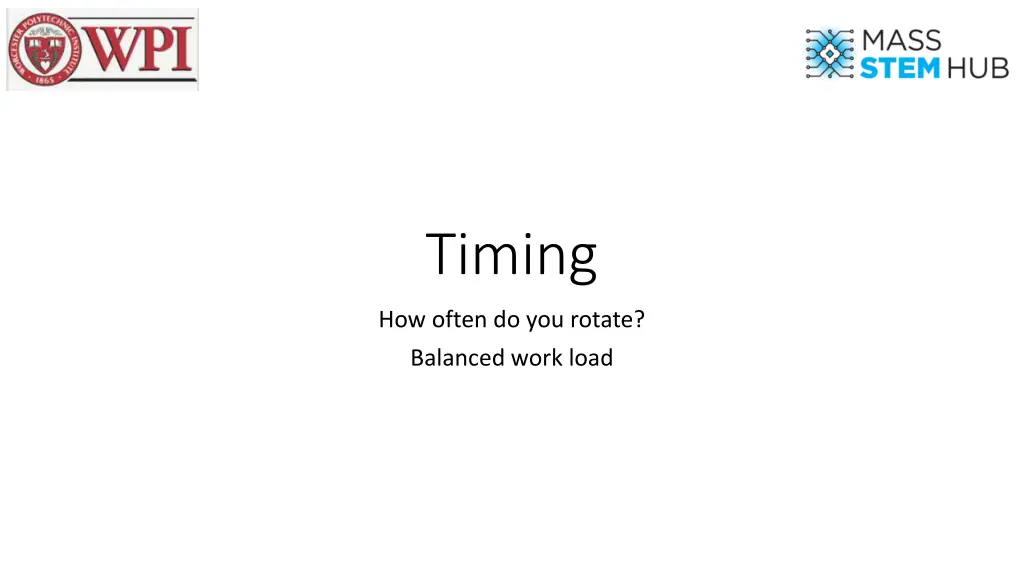 timing