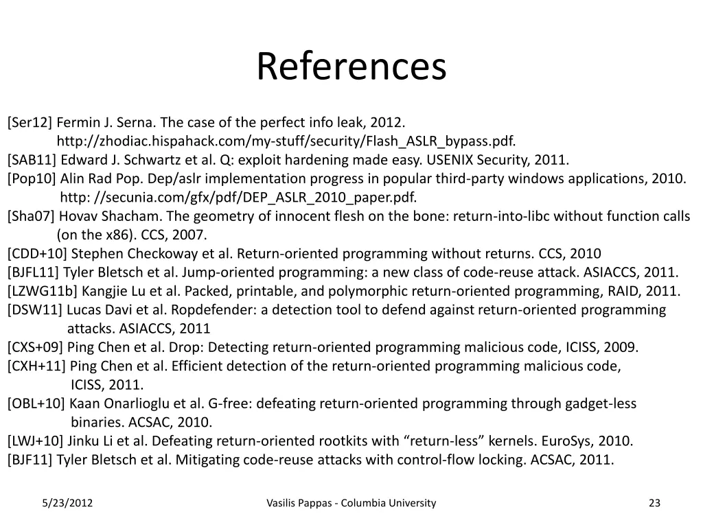 references