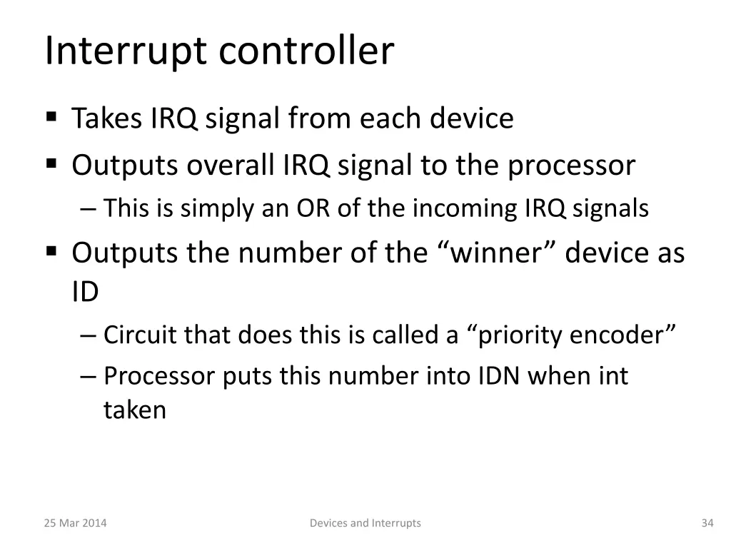 interrupt controller