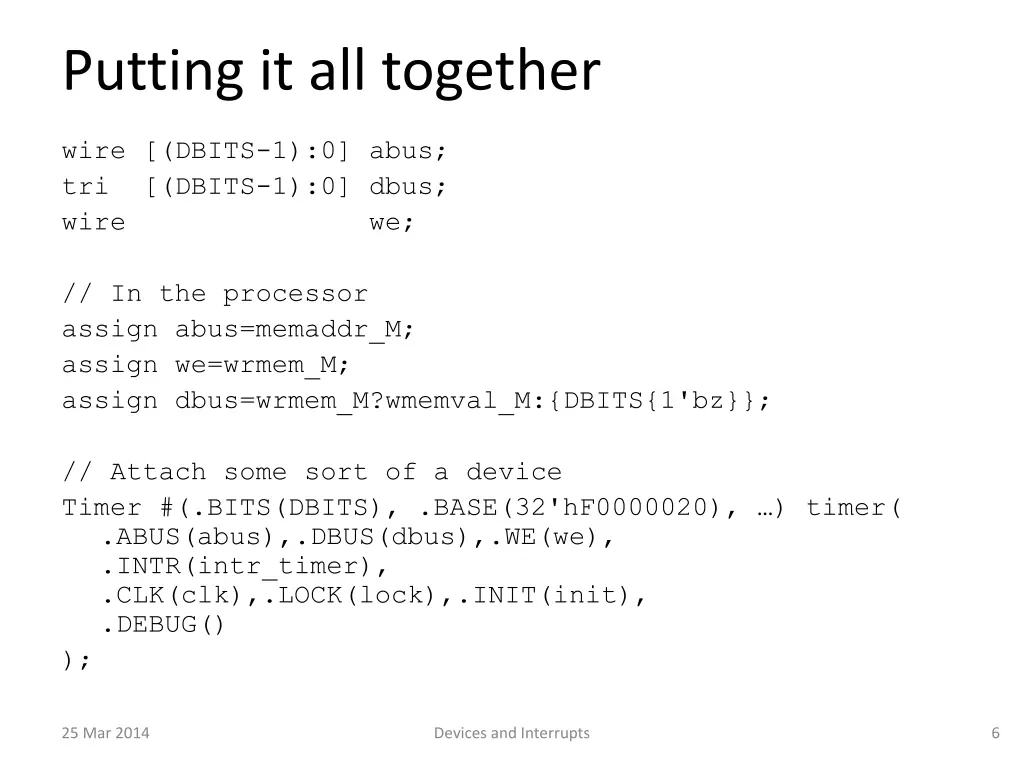 putting it all together