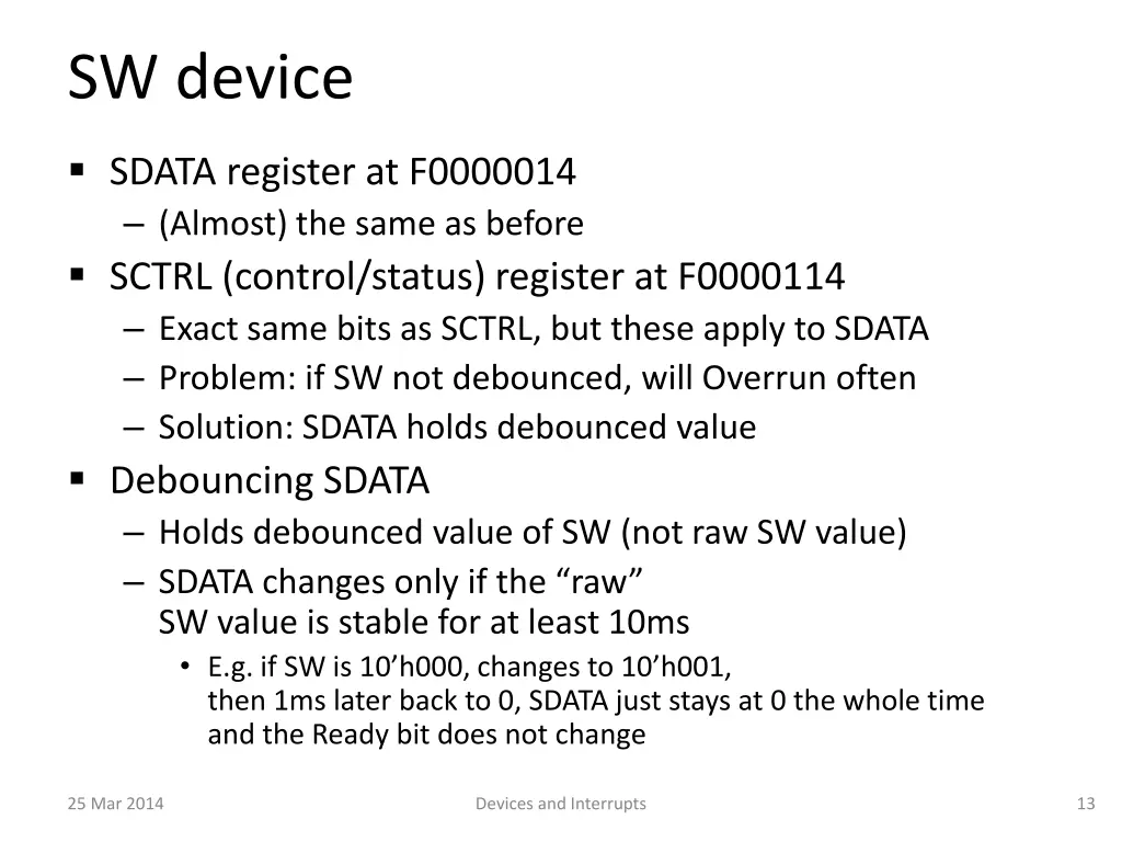 sw device