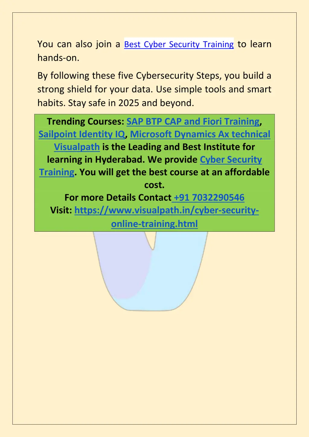 you can also join a best cyber security training