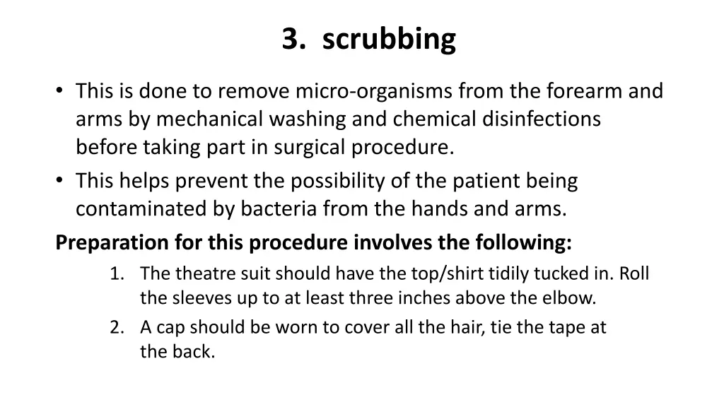 3 scrubbing
