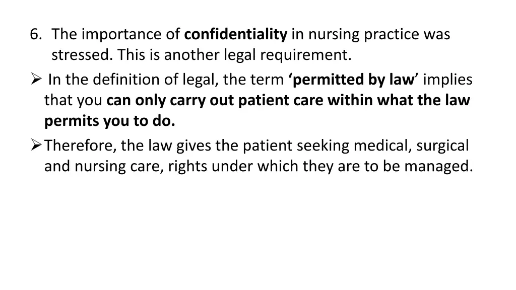 6 the importance of confidentiality in nursing