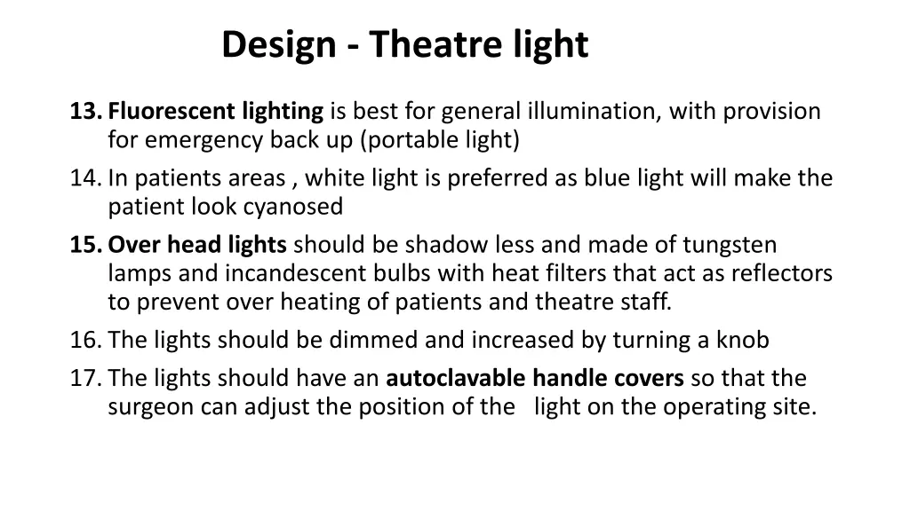 design theatre light