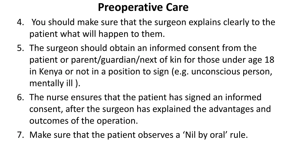 preoperative care 1