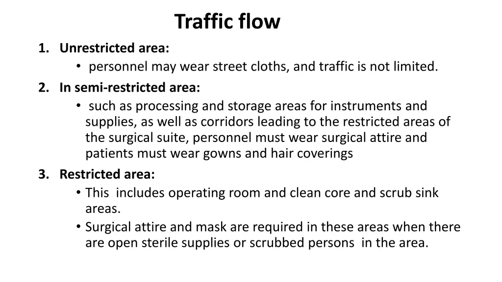 traffic flow