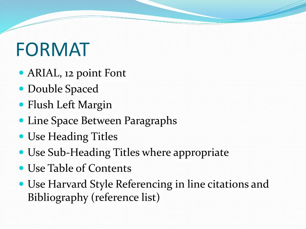 format