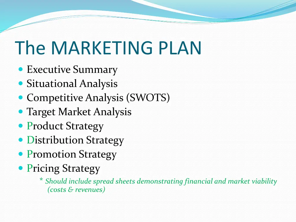 the marketing plan executive summary situational