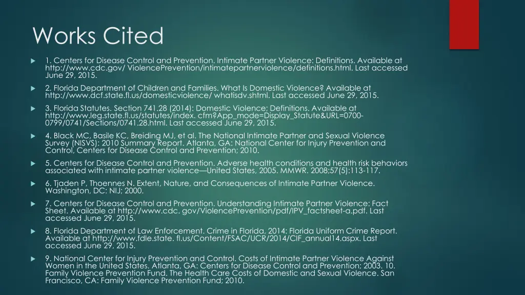 works cited
