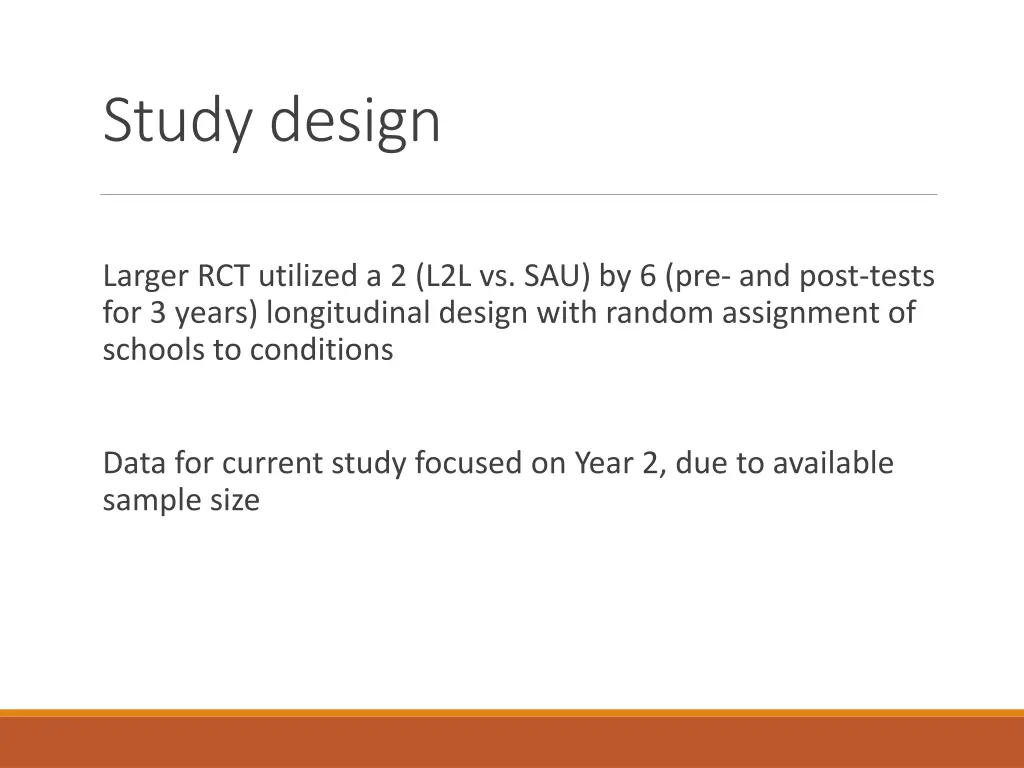 study design