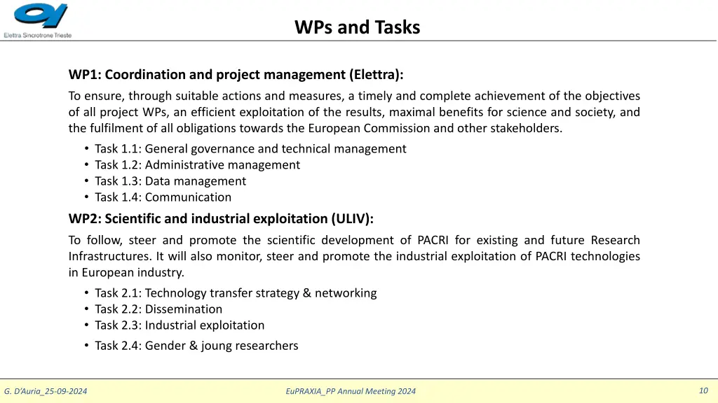 wps and tasks