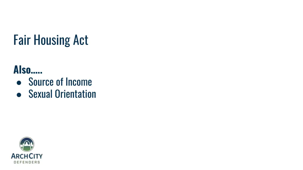 fair housing act