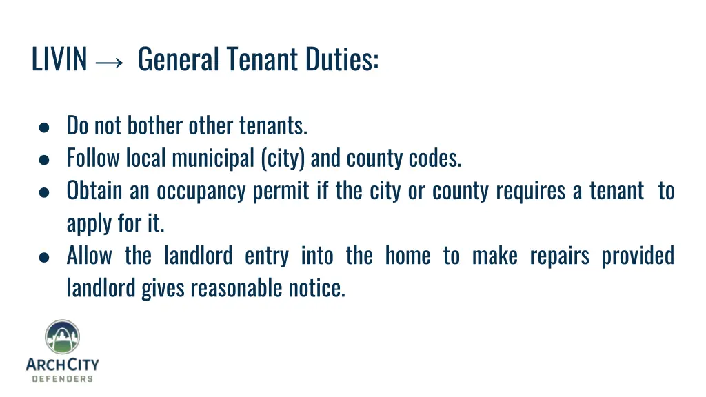 livin general tenant duties 1