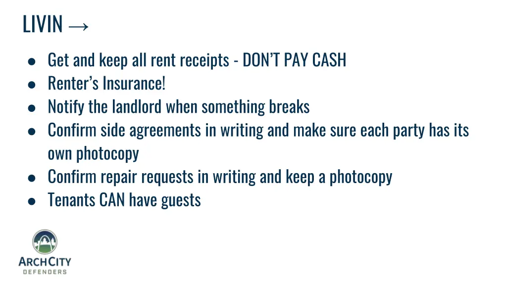 livin get and keep all rent receipts