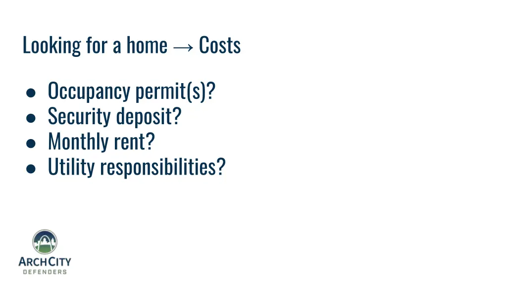 looking for a home costs