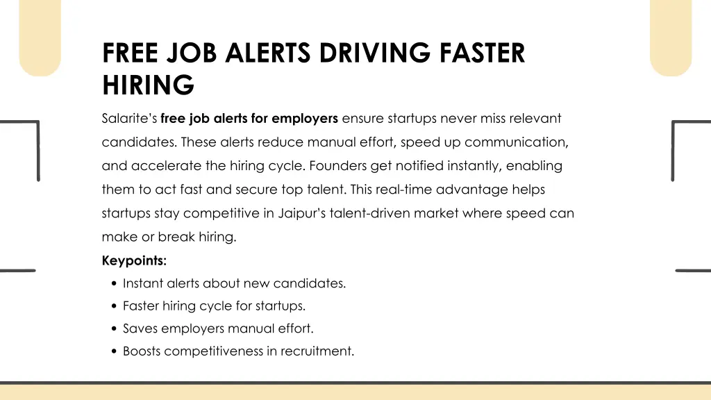 free job alerts driving faster hiring salarite