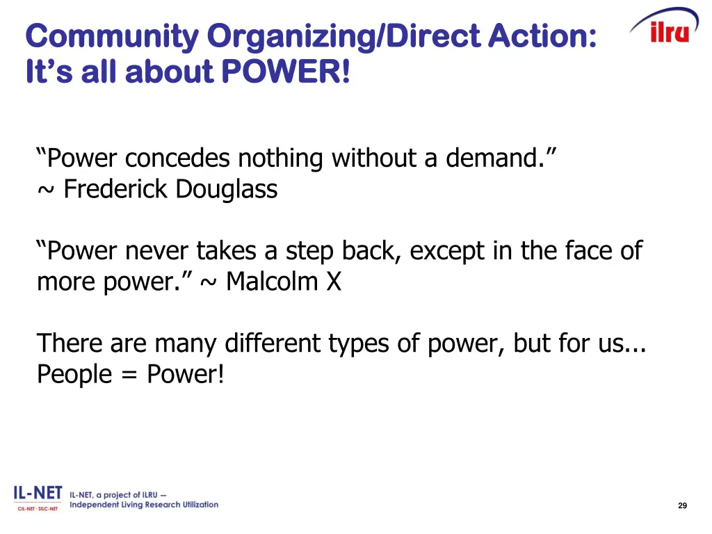 community organizing direct action community
