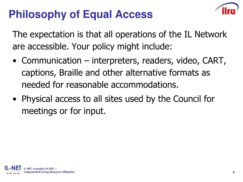 philosophy of equal access