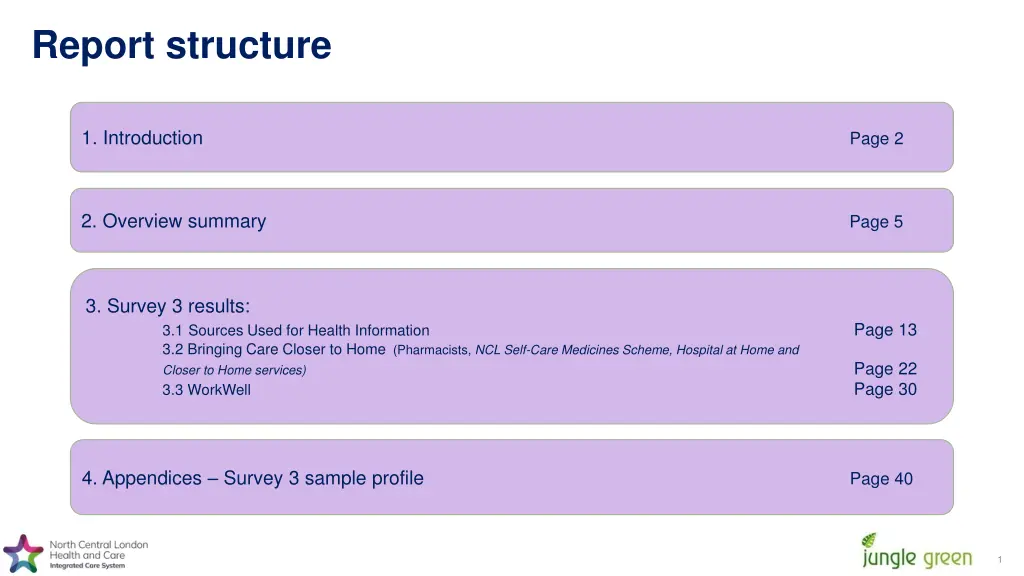 report structure