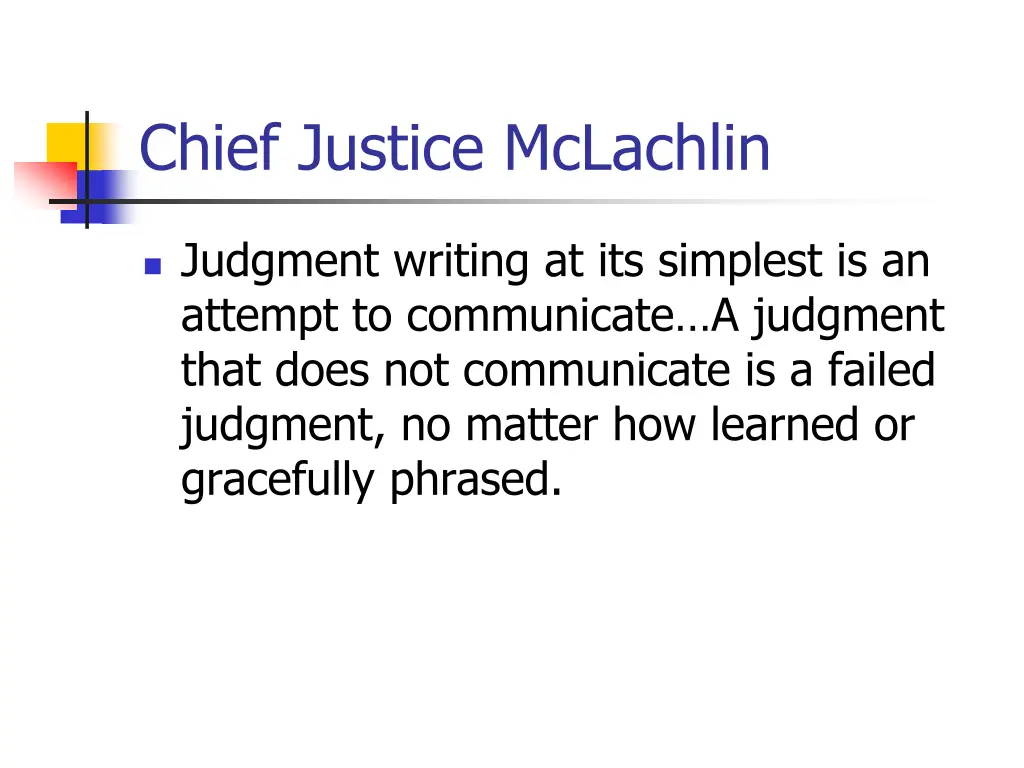 chief justice mclachlin