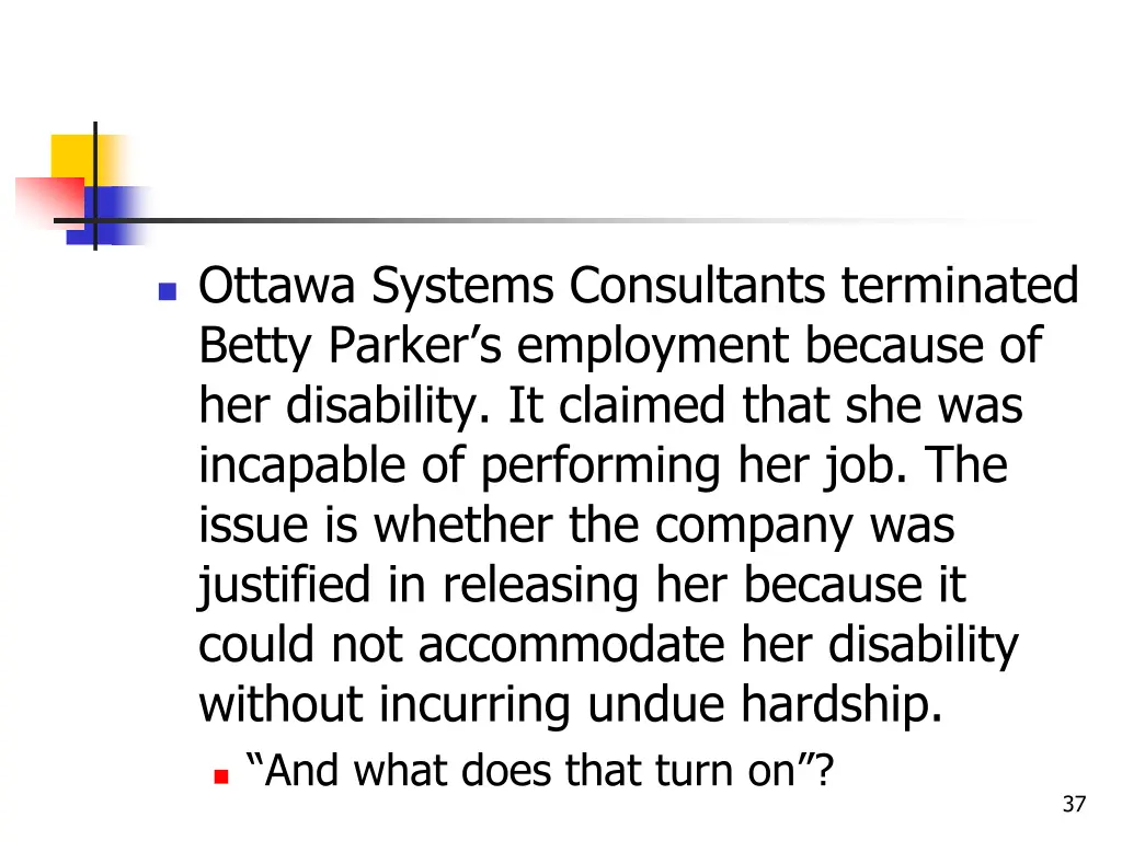 ottawa systems consultants terminated betty