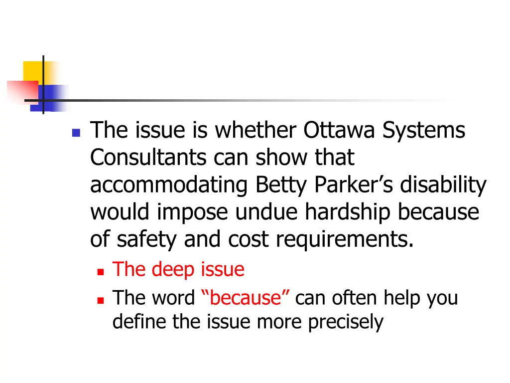the issue is whether ottawa systems consultants