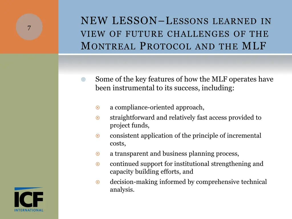 new lesson l essons learned in view of future