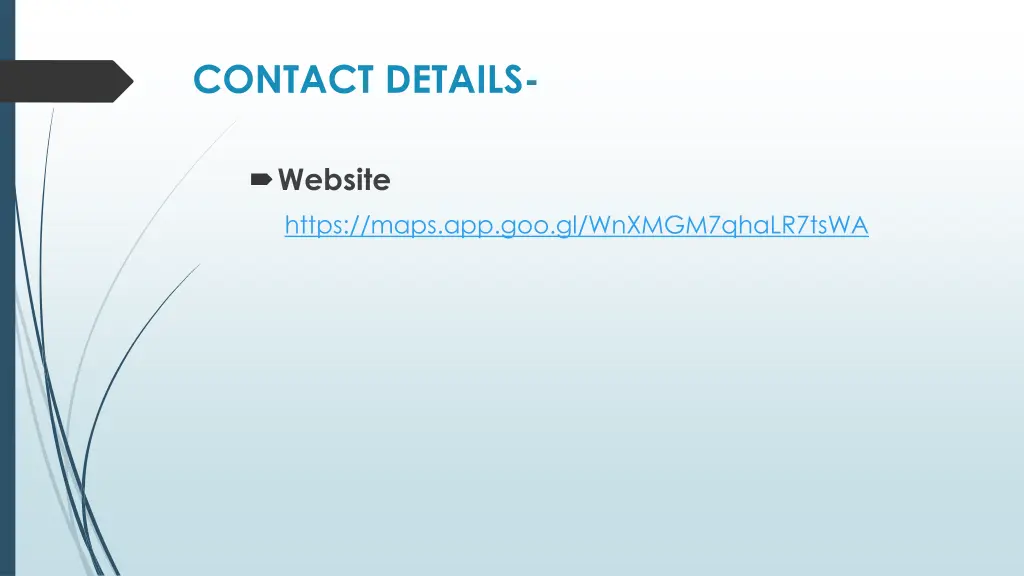 contact details