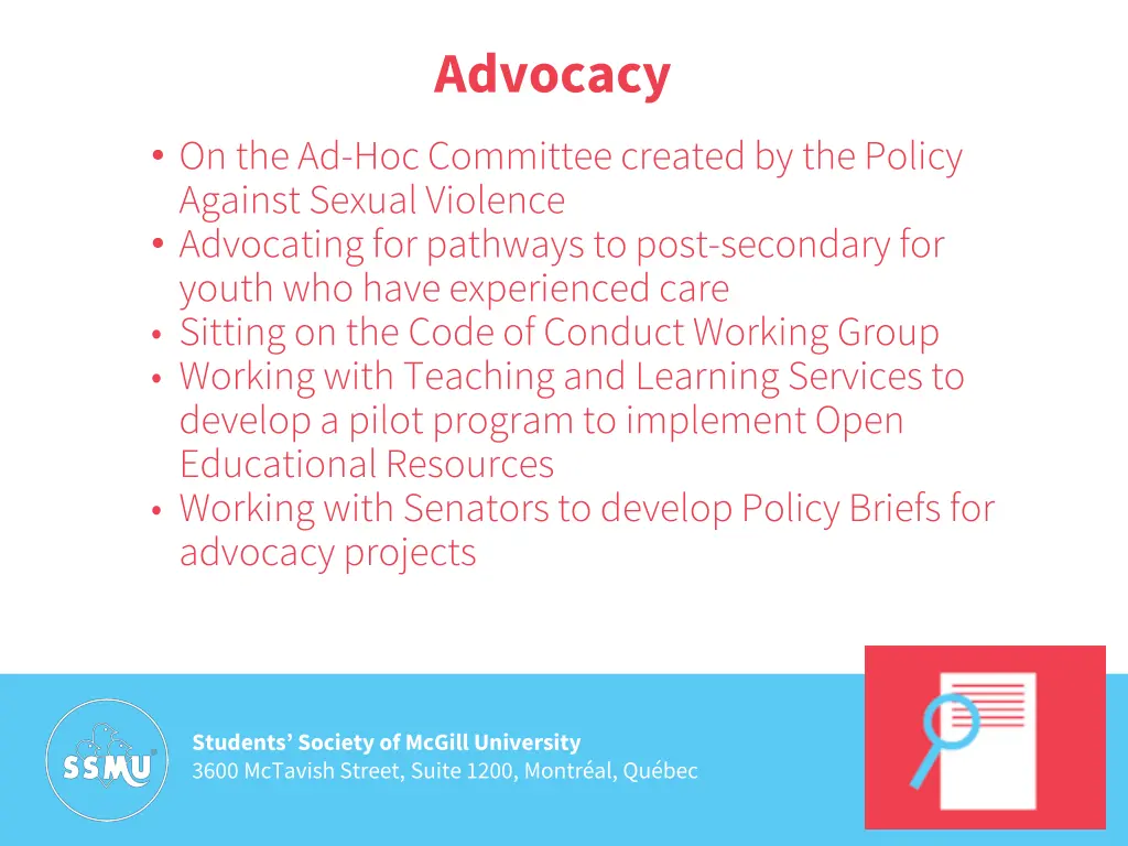 advocacy