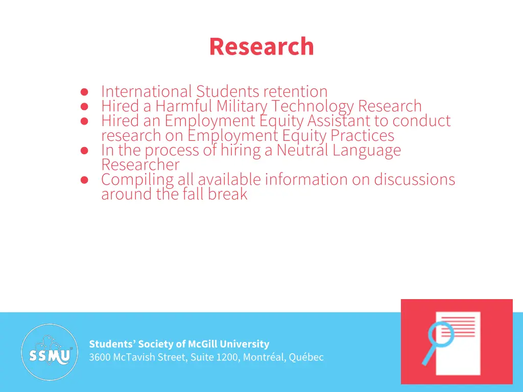 research