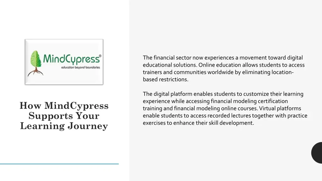 the financial sector now experiences a movement 1