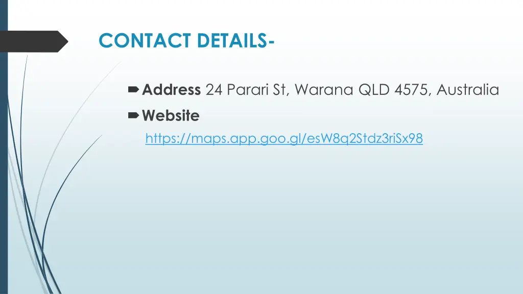 contact details